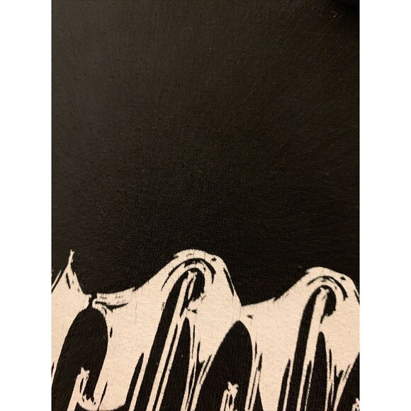 Boohoo Man Men's Graphic Print Sweatshirt Hoodie Size Small Black - Picture 9 of 16